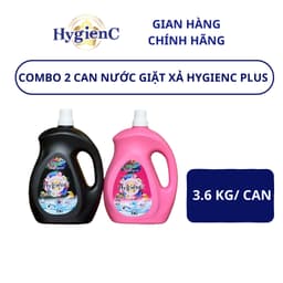 Thumbnail ComBo 2 Can Nước Giặt Xả HygienC Plus 3,6Kg/ Can Hương Nước Hoa Làm Sạch Vết Bẩn 2