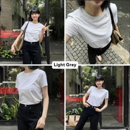 Thumbnail TheBlueTshirt - Áo thun tay ngắn trơn cho nữ - Hero T - Women 4