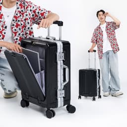 Thumbnail Vali SUNNY MONTER - Vali nhựa PC + ABS  khung nhôm, khay đựng cốc, ngăn đựng laptop tiện lợi 20/24 4