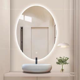 Thumbnail Gương Elip treo phòng tắm bàn trang điểm led cảm ứng cao cấp VUADECOR kích thước theo yêu cầu 2