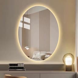 Thumbnail Gương Elip treo phòng tắm bàn trang điểm led cảm ứng cao cấp VUADECOR kích thước theo yêu cầu 1