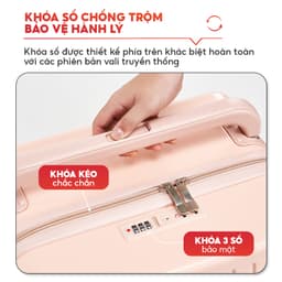 Thumbnail Vali kéo du lịch SUNNY LUNA chính hãng size 20-24, xách tay-kí gửi hạn chế va đập 4