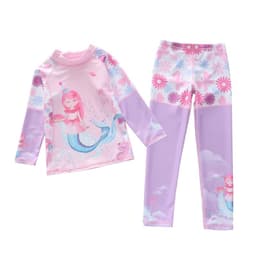 Thumbnail 11-35kg Bộ Bơi Bé Gái Đi Biển Áo Dài Tay Quần Dài Đi Bơi Du Lịch Hoạ Tiết Xinh Xắn Dễ Thương P2415 2