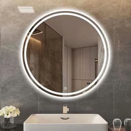 Thumbnail Gương tròn treo tường led cảm ứng cao cấp VUADECOR kích thước theo yêu cầu 2