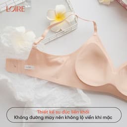 Thumbnail Áo Lót Không Gọng Đệm Mỏng Ôm Gom Tốt Chất Su Đúc Tàng Hình Loirechic BRDE193 4