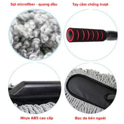 Thumbnail Chổi Rửa Xe Ô Tô Chổi Lau Xe Đa Năng Chính Hãng Amalife Cán Có Thể Kéo Dài Sợi Microfiber Quang Dầu 2