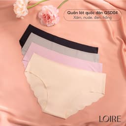 Thumbnail COMBO 4 Quần Lót Su Đúc Mát Lạnh Thiết Kế Chữ V Không Đường May Không Lộ Viền Khi Mặc Loirechic QSD04 - Màu Da 1