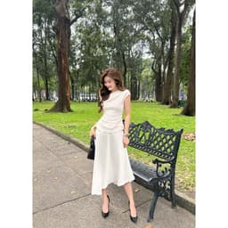 Thumbnail Áo Kiểu Nữ Lệch Vai Nhún Eo Tôn Dáng Nữ Tính - RAZZI TOP - GOÛT DE JUN 1
