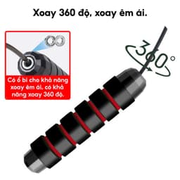 Thumbnail - JR100 ĐỎ Dây Nhảy Thể Lực Đàn Hồi, Hỗ Trợ Luyện Tập Thể Dục tại nhà bọc nhựa PVC cao cấp 2