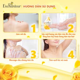 Thumbnail Sữa tắm trắng da hương nước hoa Pháp Enchanteur White 650g - Trắng mịn lưu hương với Kem sữa tươi & Niacinamide 2