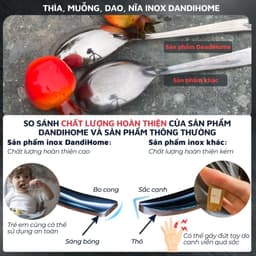 Thumbnail Bộ 6 nĩa inox 304 DandiHome cao cấp, sang trọng, tinh tế 2