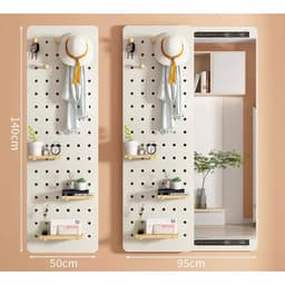 Thumbnail Gương cánh trượt thông minh chữ nhật led cảm ứng viền phun cát cao cấp VUADECOR (tặng kệ và núm gỗ) kích thước 95x140 4