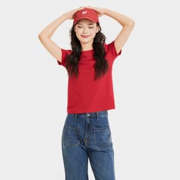 Thumbnail Áo thun nữ MARC FASHION tay ngắn basic CBGN068822 2