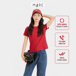 Thumbnail Áo thun nữ MARC FASHION tay ngắn basic CBGN068822 1
