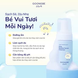 Thumbnail Sữa Rửa Mặt Tạo Bọt Làm Sạch Lành Tính GOONGBE Kids Bubble Facial Cleanser 100ml 2