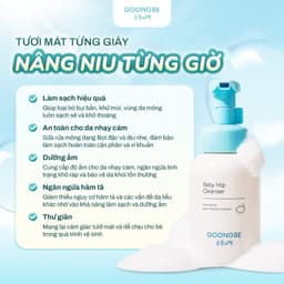 Thumbnail Bọt Rửa Mông Khử Mùi Giúp Chống Hăm Tã và Làm Dịu Cho Bé GOONGBE 300ml 2