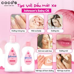 Thumbnail Dầu mát xa dưỡng ẩm Johnson's baby oil massage pink 200ml / 50ml 4