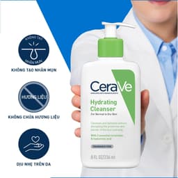 Thumbnail Sữa rửa mặt giúp sạch sâu cho da thường, da khô CeraVe Hydrating Cleanser 88ml/236ml/473ml 3