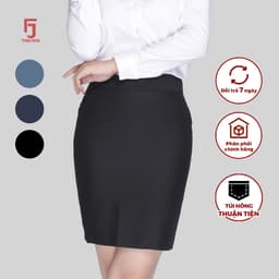 Thumbnail Bộ chân váy nữ bút chì dáng dài cơ bản Thái Hòa 1 lớp (R01), 2 lớp (239, 226) 1