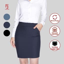 Thumbnail Bộ chân váy nữ bút chì dáng dài cơ bản Thái Hòa 1 lớp (R01), 2 lớp (239, 226) 2