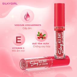 Thumbnail Son Kem Lì Silkygirl Slay All Day Lip Cream 2ml 3