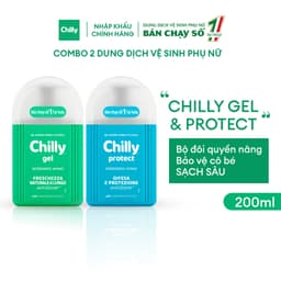 Thumbnail Combo 2 chai dung dịch vệ sinh phụ nữ 200ml Chilly Gel + Protect duy trì độ pH hiệu quả ngăn mùi 2