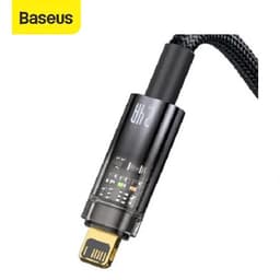 Thumbnail Cáp sạc tự ngắt Baseus Explorer Series USB dùng cho iPhone/iPad 2.4A vải dù siêu bền dài 100CM ( Đen ) 1