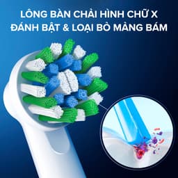 Thumbnail Bàn Chải Điện ORAL-B Loại Bỏ Thêm Đến 100% Mảng Bám Pro 500 D16.513 - Hộp 1 Cái 3