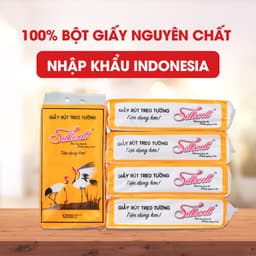 Thumbnail Combo 5 bịch khăn giấy rút đáy Silkwell 450g 2 lớp làm từ bột gỗ nguyên chất không tẩy trắng 1
