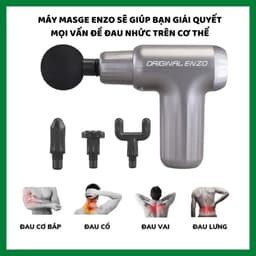 Thumbnail Máy massage cầm tay ENZO 4802-mát xa toàn thân-6 cấp độ-chuyên sâu cổ vai gáy lưng,giảm đau nhức cơ-BH 5 NĂM 1