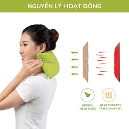 Thumbnail Gối Thảo Dược Chườm Nóng Hapaku, Giảm Đau Vai Gáy, Nhức Mỏi Lưng Bụng, Giảm Đau Bụng Kinh 3