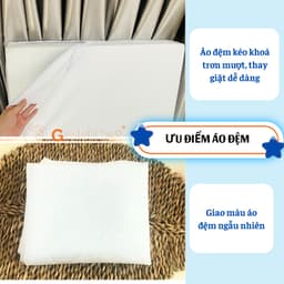 Thumbnail Đệm Cũi Cho Trẻ Sơ Sinh GOLDCAT Chất Liệu Bông Ép Nguyên Chất Dày 5cm, Đa Dạng Kích Thước, Đàn Hồi Linh Hoạt 3