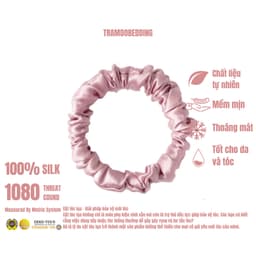 Thumbnail Buộc Tóc Lụa NITE9SILK TRAMDOBEDDING Ngăn Xơ Rối Tóc | Silk Hair Scrunchie | Size S 2
