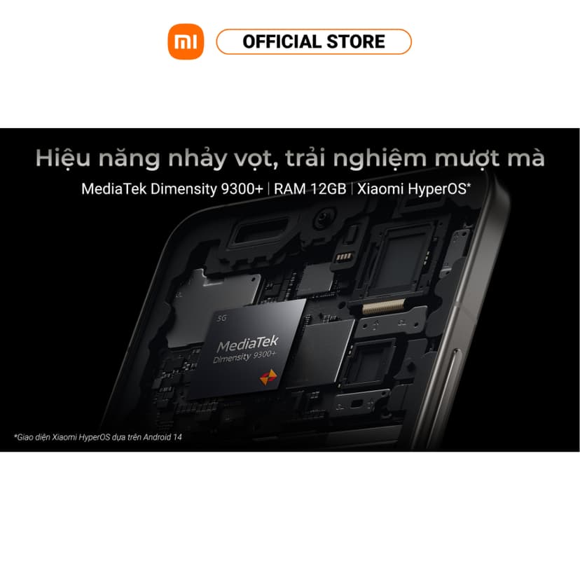 Ảnh Điện thoại thông minh Xiaomi 14T Pro (12+512GB) | Light Fusion 900 | MD 9300+ | Pin 5000mAh 4
