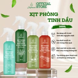 Thumbnail Bình Xịt Phòng Tinh Dầu Sả Chanh, Bạc Hà, Quế, Bạch Đàn Chanh 280ml Julyhouse Khử Mùi Làm Thơm Thư Giãn 2