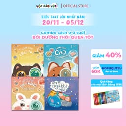 Thumbnail Combo 4 sách Bồi dưỡng thói quen tốt cho bé 0-3 tuổi giúp hình thành những hoạt động tích cực hàng ngày 1