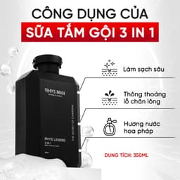 Thumbnail Combo Sữa tắm gội nam 3in1 350ml & Sáp dưỡng tạo kiểu tự nhiên giữ nếp suốt 12h Rhys Man 3
