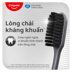 Thumbnail Bộ 10 Bàn chải Colgate SlimSoft Charcoal than hoạt tính kháng khuẩn siêu mềm mảnh 3