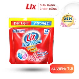 Thumbnail Viên giặt xả 2 trong 1 Lix hương nước hoa sạch thơm mát suốt ngày dài 34 viên 15g 00102 Lixco Việt Nam 1