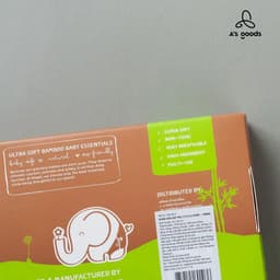 Thumbnail 4 Hộp khăn sữa sợi tre Organic Cotton Mềm mại Nappi (6 chiếc/hộp) 2