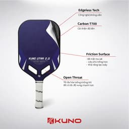 Thumbnail Vợt Pickleball KUNO Ultra 2.0 Vợt Công Thủ Toàn Diện, Carbon T700, Dòng Vợt Đúc Ép Nóng Cao Cấp 2