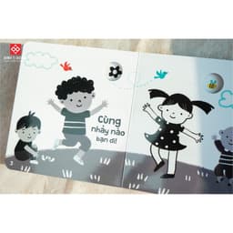 Thumbnail Sách kích thích thị giác - Đen trắng và màu sắc tương phản cho bé 0 -3 tuổi - Đinh Tị Books 4