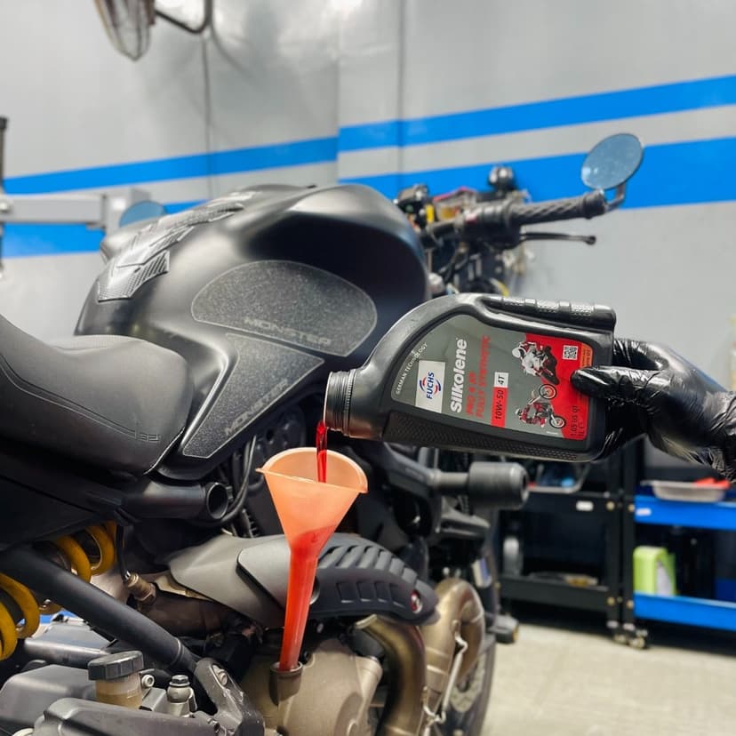 Ảnh Dầu Nhớt Xe Moto Fuchs Silkolene Pro 4 XP 10w50 1L 3