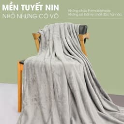 Thumbnail Chăn Mền tuyết NIN siêu mềm mịn 130x200cm nhiều màu sắc, chăn sofa, chăn đắp văn phòng 2