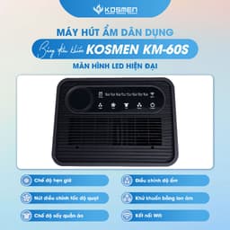 Thumbnail Máy Hút Ẩm Kosmen KM-60S Công Suất 60 lít/ngày, Công Nghệ Ion Âm - Hàng Chính Hãng 4