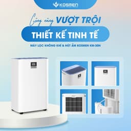 Thumbnail Máy Lọc Không Khí Và Hút Ẩm Kosmen KM-30N, Lọc Chuyên Sâu, Kết Nối Wifi Bằng App - Hàng Chính Hãng 4