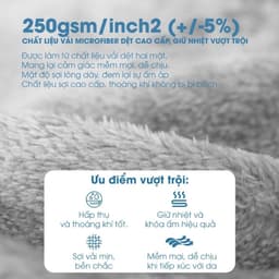Thumbnail Mền tuyết NIN House - Pearl siêu mềm mịn nhiều kích cỡ 1