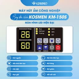 Thumbnail Máy Hút Ẩm Công Nghiệp Kosmen KM-150S Phù hợp diện tích 200m² - Hàng Chính Hãng Bảo Hành 24 Tháng 2