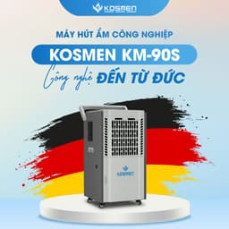 Thumbnail Máy Hút Ẩm Công Nghiệp Kosmen KM-90S Dung Tích Bình Nước 8L - Hàng Chính Hãng Bảo Hành 24 Tháng 4