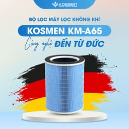 Thumbnail Lõi Lọc Không Khí Kosmen KM-A65 Màng Lọc Than Hoạt Tính Loại Bỏ 99,97% Bụi Mịn - Hàng Chính Hãng 3